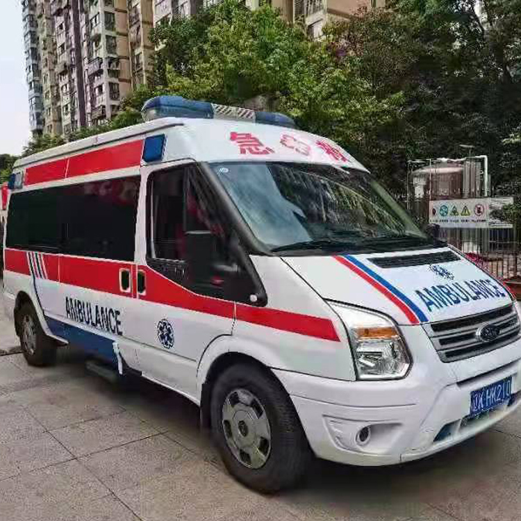 江都长途救护车护送病人返乡
